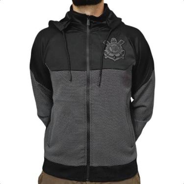 Imagem de Jaqueta Corinthians Classic Black Masculino Oficial Coimbra, G, Preto