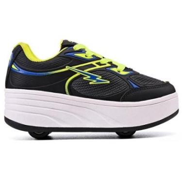 Imagem de Tênis Infantil Unissex Patins 4 Rodinhas Desmontáveis Conforto-Unissex