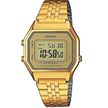 Imagem de Relógio feminino vintage dourado la680wga-9df - Casio