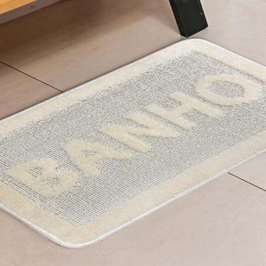 Imagem de Tapete Banheiro Palazzo Banho 0,40 X 0,60 - Niazitex, Marfim
