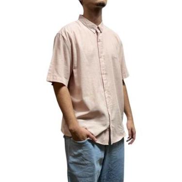 Imagem de Camisa Botao Manga Curta Fake Rosa- Fatal-Masculino