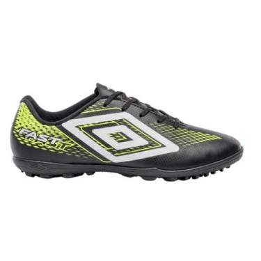 Imagem de Chuteira Society Umbro Fast Ii - Adulto - Masculino, 42, Preto, Branco