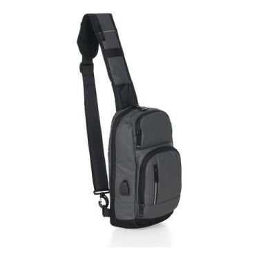 Imagem de Bolsa Mochila Masculina Feminina Diagonal Transversal Ombro - SHOP ZIN