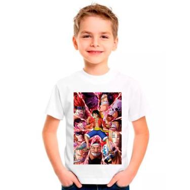 Imagem de Camiseta Desenho ONE PIECES Moda Infantil Roupa Criança 01 - DESIGN CA