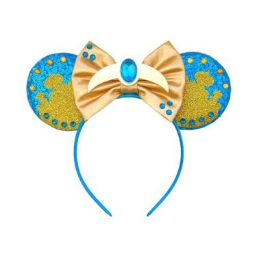 Imagem de Tiara De Orelhas Do Mickey E Da Minnie Com Laços De Lantejoulas, Acess