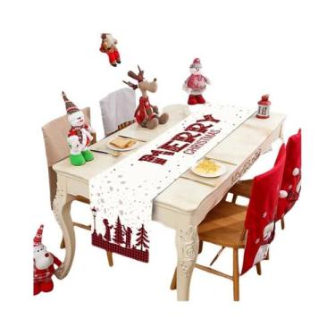 Imagem de Caminho De Mesa De Natal Para Decoração De Casa, Festa De Natal 2024, 