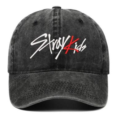 Imagem de Boné de beisebol Stray Kids Anime Snapback Hat Denim 58-62cm - yiweisa
