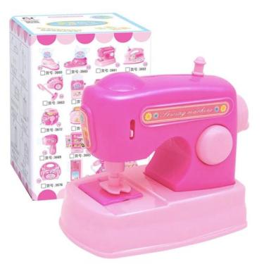Imagem de Mini simulação elétrica de máquina de costura de brinquedos para crian