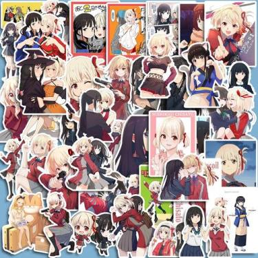 Imagem de Adesivos Lycoris Recoils, vinil impermeável, anime, 49 unidades - yiwe