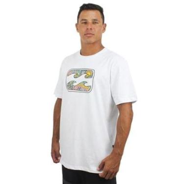 Imagem de Camiseta Billabong Crayon Wave II White-Unissex