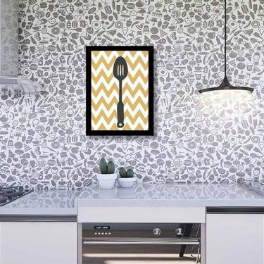 Imagem de Quadro Decorativo Cozinha Escumadeira