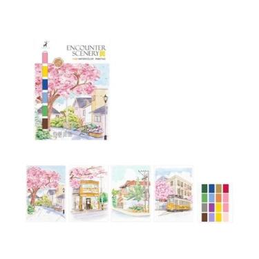 Imagem de Livro De Colorir Em Aquarela Para Adultos: Desenhos Animados E Rabisco