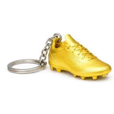 Imagem de Chaveiro Chuteira de Ouro Jogador Campo de Futebol Dourado - Escola Es