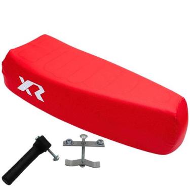 Imagem de Banco De Mobilete Bikelete Caloi Xr + Presilhas, Vermelho