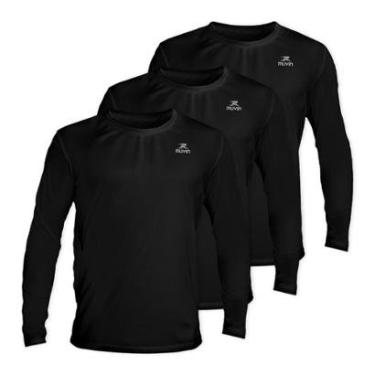 Imagem de Camisa Manga Longa Dry Basic LS FPS50 - Masculino - Kit com 3-Masculino