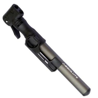 Imagem de Bomba de Mão Alumínio Bico Fino Grosso Pneu Bike Compacta Pressão Até 