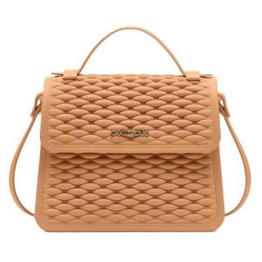 Imagem de Bolsa Petite jolie Vic Nude Avela Ombro PJ11185 Transversal Nova