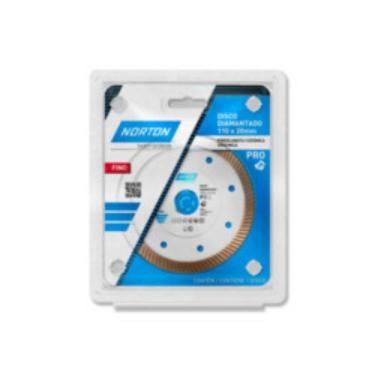 Imagem de Disco Diamantado Norton Porcelanato Pro Fino 110x20mm