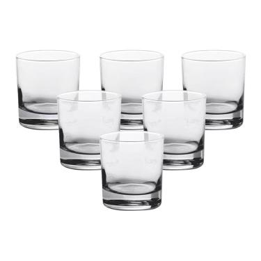 Imagem de Jogo de Copos Dia a Dia para Bebidas em Vidro com 6 Peças 290ML para Uso Diário Transparente Dynasty
