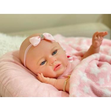 Imagem de Bebê Reborn Menina Boneca Silicone Toma Banho Lançamento - Ana Dolls
