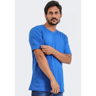 Imagem de Camiseta Básica Masculina Reforçada Ombro a Ombro Algodão - Techmalhas