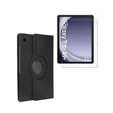 Imagem de Capa Giratória + Película Vidro Para Tablet Samsung Galaxy A9 Plus - L