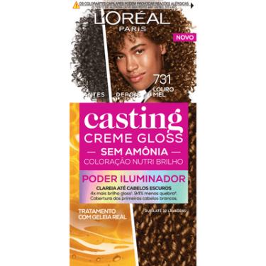 Imagem de Coloração Sem Amônia 731 Louro Mel Casting Creme Gloss L'Oréal Paris Poder Iluminador Kit