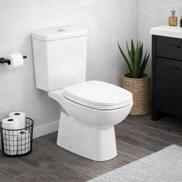 Imagem de Kit Vaso Sanitário com Caixa Acoplada e Acessórios Roca Debba Classic,