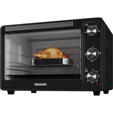 Imagem de Forno Elétrico 50 Litros Preto Suggar, Preto, 110V
