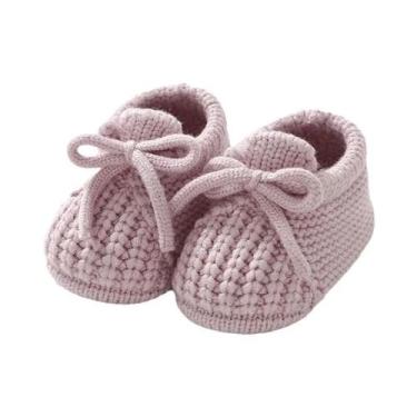 Imagem de Meias De Bebê Para Meninos E Meninas, Meias Tricotadas À Mão Para Recé