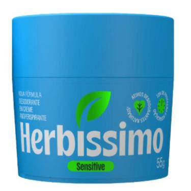 Imagem de Desodorante Cremoso Sensitive Herbíssimo 55g - Dana Cosméticos