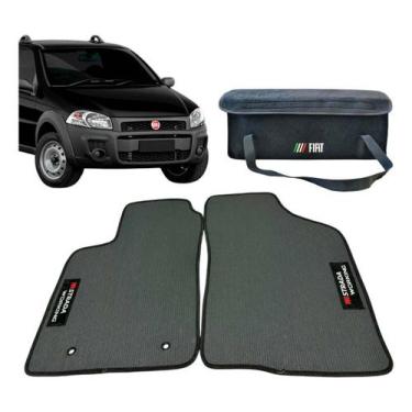 Imagem de Kit bolsa fiat + tapete emborrachado strada working 2014 a 2020 - FTKa