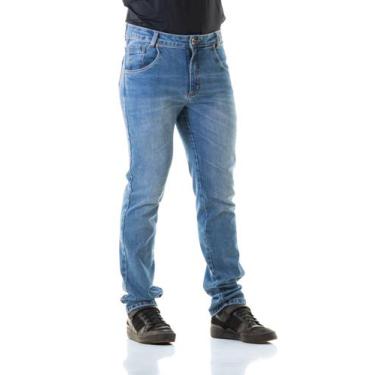 Imagem de Calça Jeans Masculina Arauto Slim Dominic, Azul claro, 44