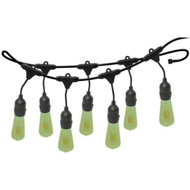 Imagem de Varal de Luzes 10M Bivolt com 10 Lâmpadas Verde 127v Foxlux