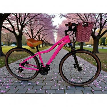 Imagem de Bicicleta Aro 29 Feminina Absolute Hera Retrô Vintage Confortável 21v Cesta Selim 2 Mol...