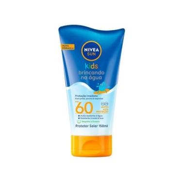 Imagem de Protetor Solar Nivea Sun Kids Brincando na Água FPS60 150mL, 150ml