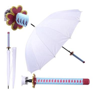 Imagem de Guarda Chuva Kimetsu No Yaiba Cabo O-Katana Mitsuri Kanroji Suporte Me