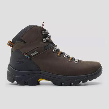 Imagem de Bota Masculina Bradok Hi Land Para Trilha Em Couro Legítimo, Brown, 40