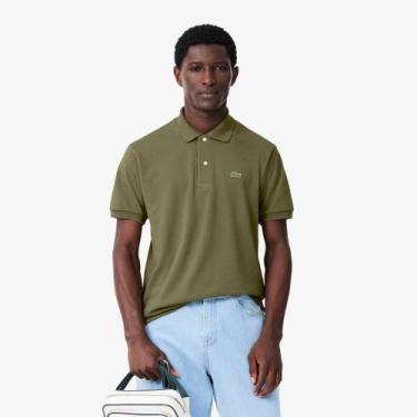 Imagem de Camisa Polo de Caimento Clássico Original L.12.12 - Lacoste, Verde oli