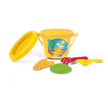 Imagem de Brinquedo Infantil Baldinho Balde  De Praia Com Acessórios Poliplac, A