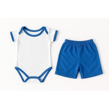 Imagem de Kit Body Bebê com Tapa Fralda em Malha Suave 100% Poliester  Conforto 