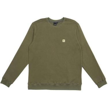 Imagem de Moletom Hurley Careca Mini Icon II WT25 Masculino Militar, Camarone, P