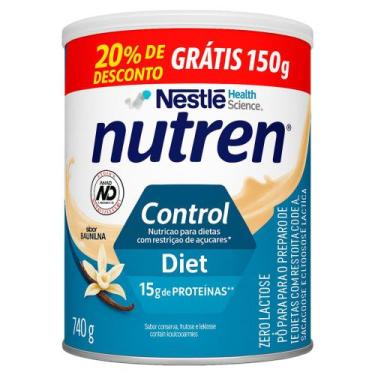 Imagem de Nutren Control Diet Sabor Baunilha 20% de Desconto Grátis 150g com 740