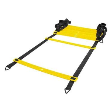 Imagem de Escada Poker Agilidade Pro Treinamento 9 Degraus x 4,5 Metros Amarelo 