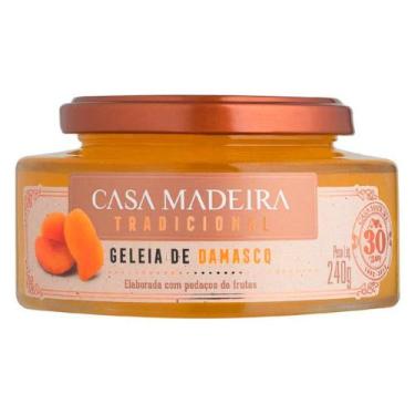Imagem de Geleia Casa Madeira Damasco com Pedaços 240g