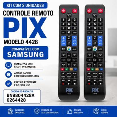Imagem de Kit 2 Controle Para Samsung Smart BN9804428A