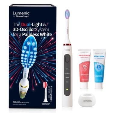 Imagem de Escova de dentes elétrica DermRays Lumenic 3D sônica USB cinza
