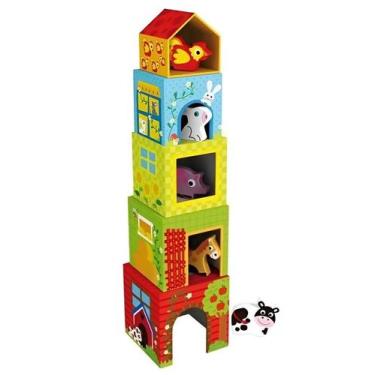 Imagem de Caixas De Empilhar Fazenda - Tooky Toy