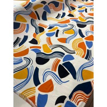 Imagem de Tecido 100% Viscose Estampado 1 metro de comprimento x 1,46m Largura P