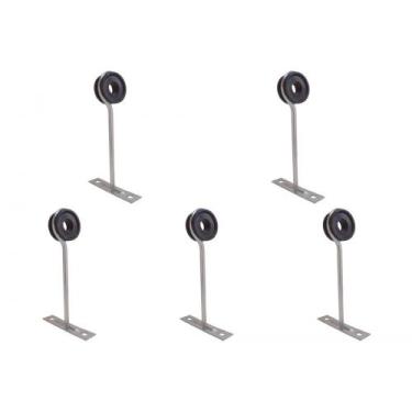 Imagem de Kit C/5 - Para-Raio Isolador Simples Com Chapa Encosto Dr. - Raycon